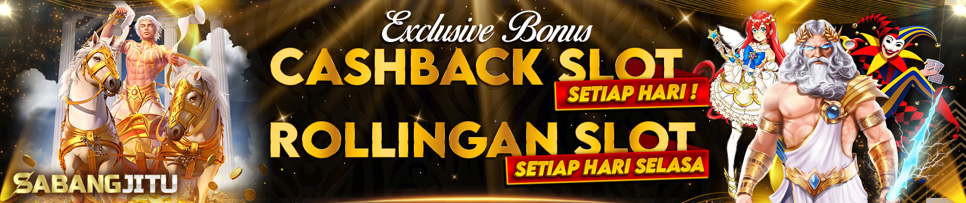 SABANGJITU - Bonus Cashback Slot 5% Setiap Hari